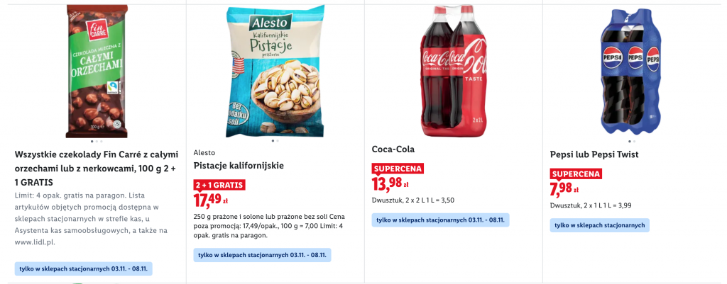 Koszyk pełen oszczędności w Lidlu: najlepsze promocje 3–5 listopada