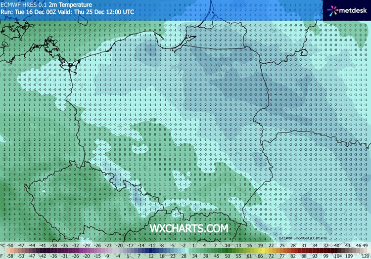 Polska w Święta: Mroźne dni, śnieg i niskie temperatury