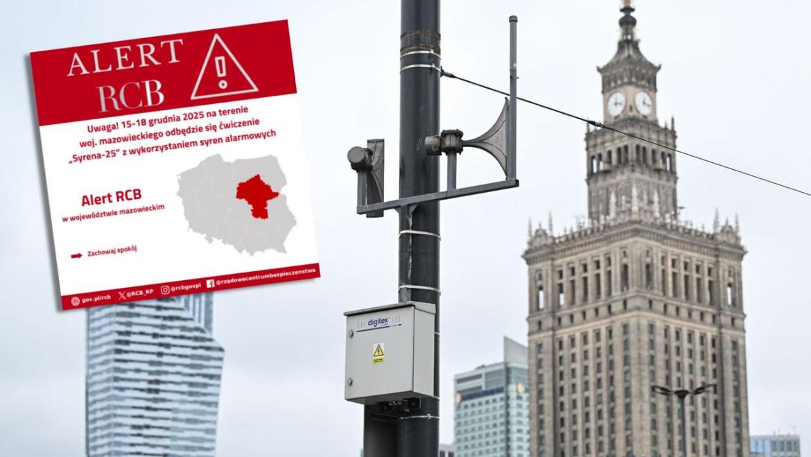 Alert RCB: dlaczego na Mazowszu słychać syreny