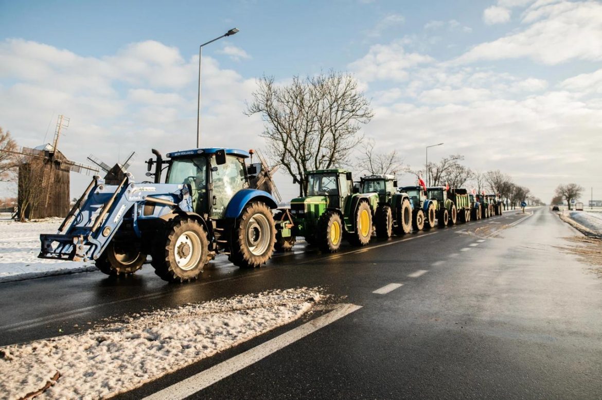 Ogólnopolski protest rolników 30 grudnia, powodem umowa UE–Mercosur – lista lokalizacji