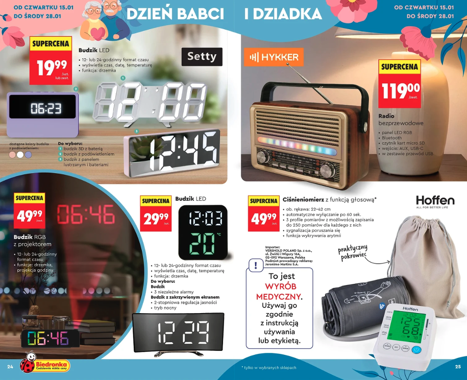 Sprawdź, jakie prezenty na Dzień Babci i Dziadka 2026 przygotowały Biedronka i Lidl. Praktyczne i sentymentalne propozycje.