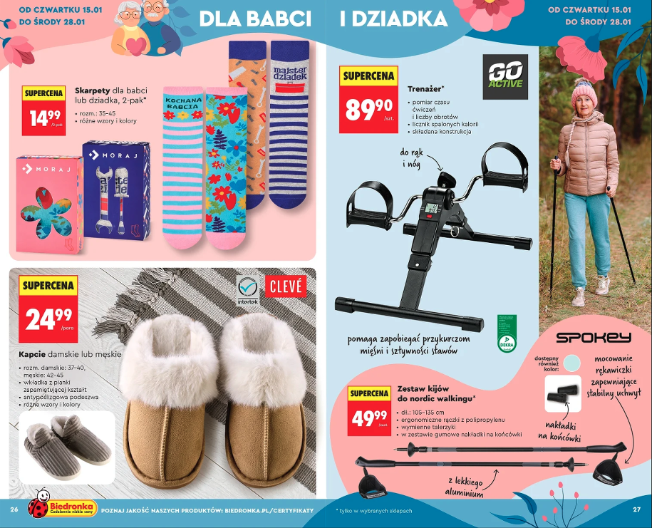Sprawdź, jakie prezenty na Dzień Babci i Dziadka 2026 przygotowały Biedronka i Lidl. Praktyczne i sentymentalne propozycje.