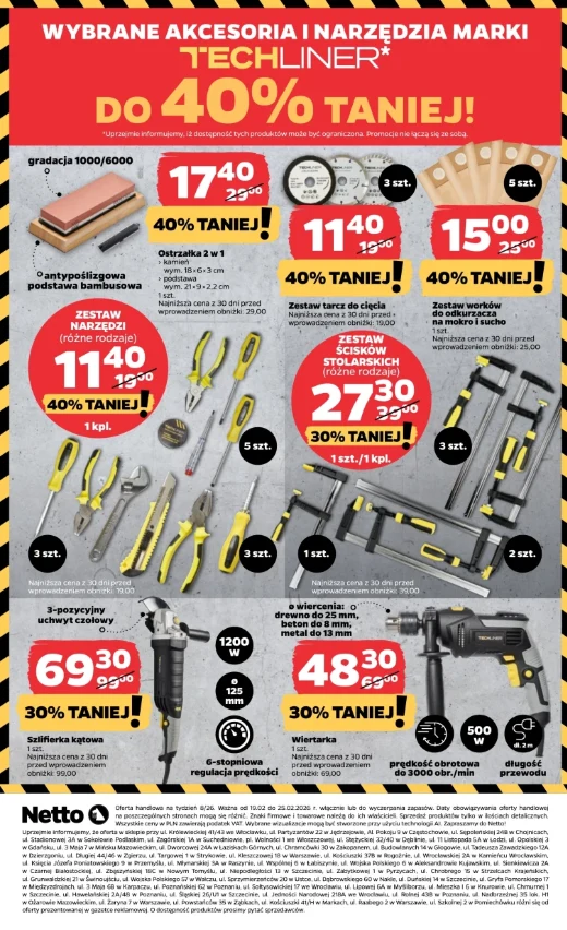 Wielka promocja w Netto 19–25 lutego. Narzędzia i AGD taniej