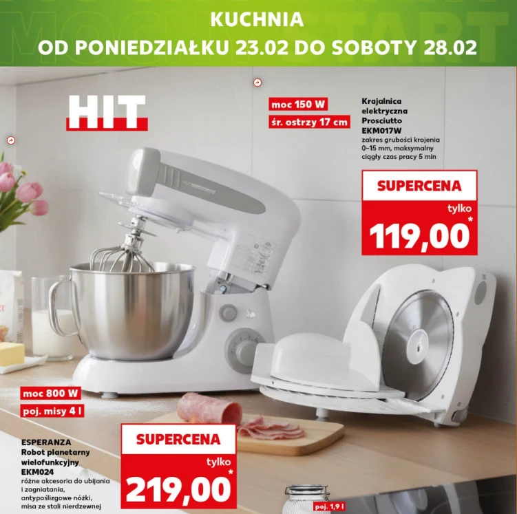Kaufland obniża ceny AGD. Robot planetarny i krajalnica taniej do 28 lutego