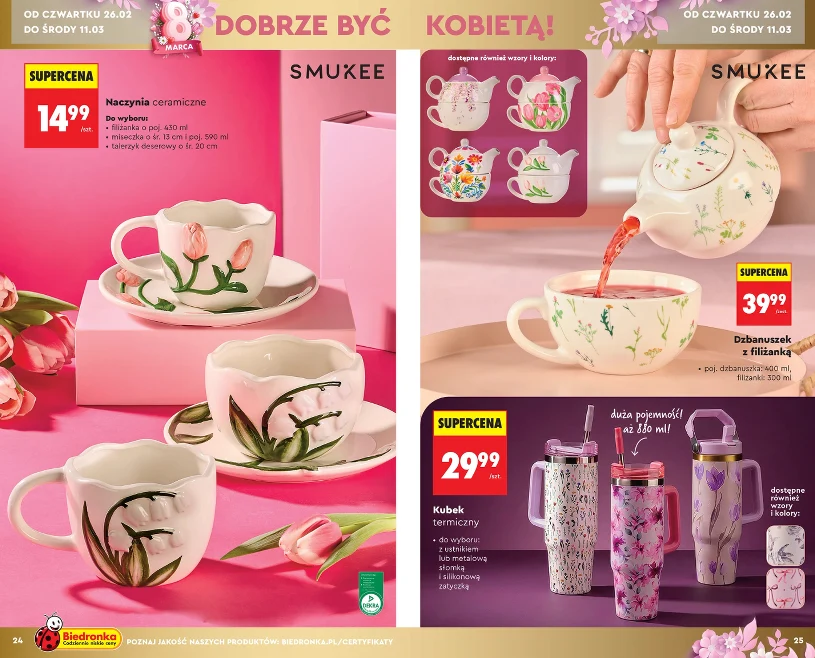 Wiosenna ceramika w Biedronce: kolekcja SMUKEE od 14,99 zł. Co warto kupić?
