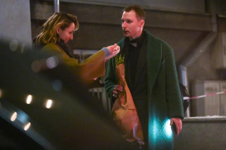 Igor Herbut i Pola Błasik przyłapani przed teatrem