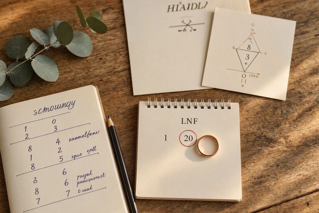 Numerologia daty ślubu — jak wybrać najlepszy dzieńna wesele