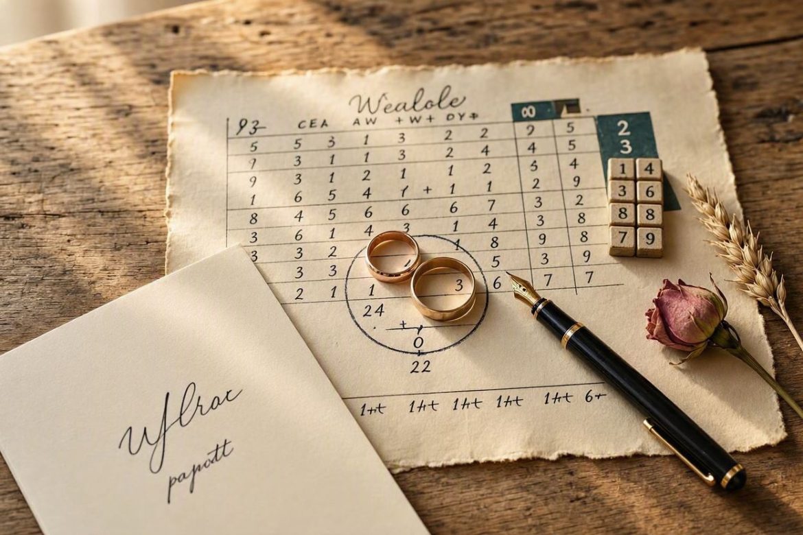 Numerologia daty ślubu — jak wybrać najlepszy dzieńna wesele